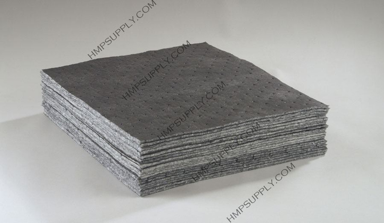 ES 1CFGPL-K ESP Coldform Grey Laminated Heavyweight King Size Sorbent Pads with Spill Lock Technology, 50/bale