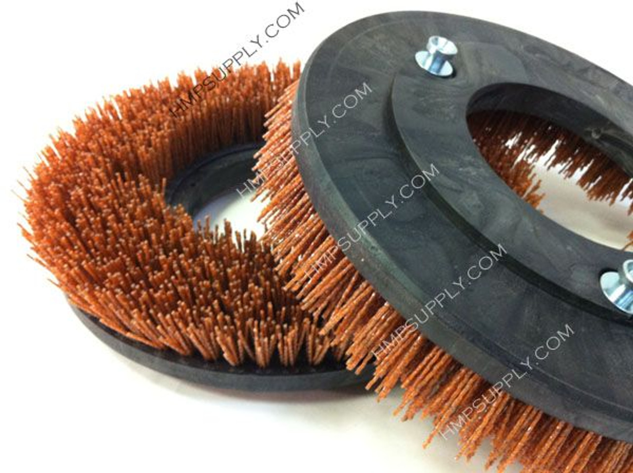 PB 3303740 16" .070"/46 Grit Super Abrasive Scrub Brush with Lugs for Power Boss