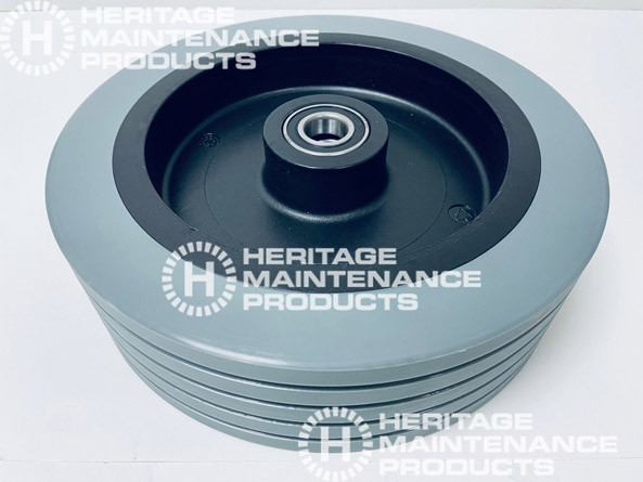 AD 56382693 12" Grey Non-Marking Wheel with Bearing for Nilfisk Advance