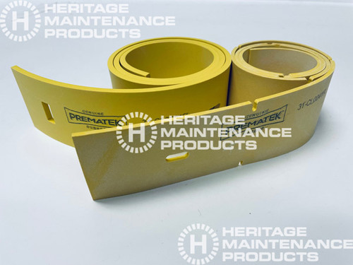 CL 11338A Prematek Oil Resistant Rear Squeegee Set for Clarke American Lincoln (35" Frame)