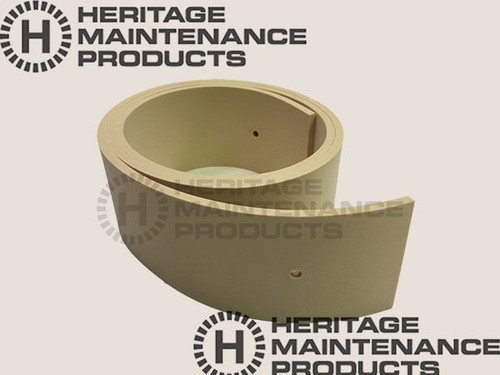 FC 28-754G 45" Tan Gum Rear Floor Squeegee for Factory Cat / Tomcat (38" Frame)