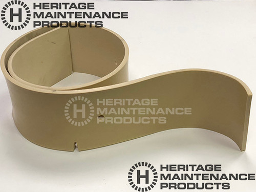 PB 281785 Slotted Tan Gum Front Squeegee for Minuteman ES 260, ES 320, SCV32 (PB 281785)
