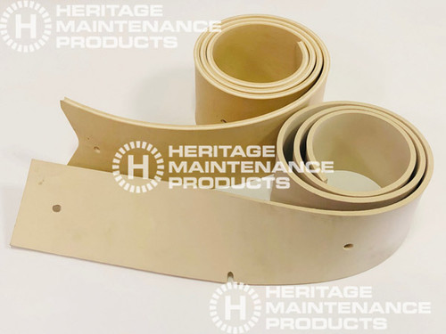 PB 320978 Tan Gum Rear Squeegee Set for Minuteman Power Boss (PB 320978)