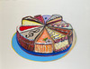 'Cake Slices' by Clay Vorhes, a delightful oil-on-canvas masterpiece at Skidmore Contemporary Art