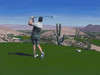 Richard Baker's captivating masterpiece 'Golfer and Saguaro' (2023) - a stunning oil on canvas at Skidmore Contemporary Art