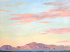 'Pink Clouds and Mountain' by Brighton Smith, a captivating oil on canvas artwork at Skidmore Contemporary Art