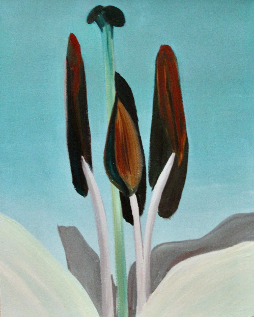 Brighton Smith, Pelton Lily, 2022, oil on canvas, 20” x 16”