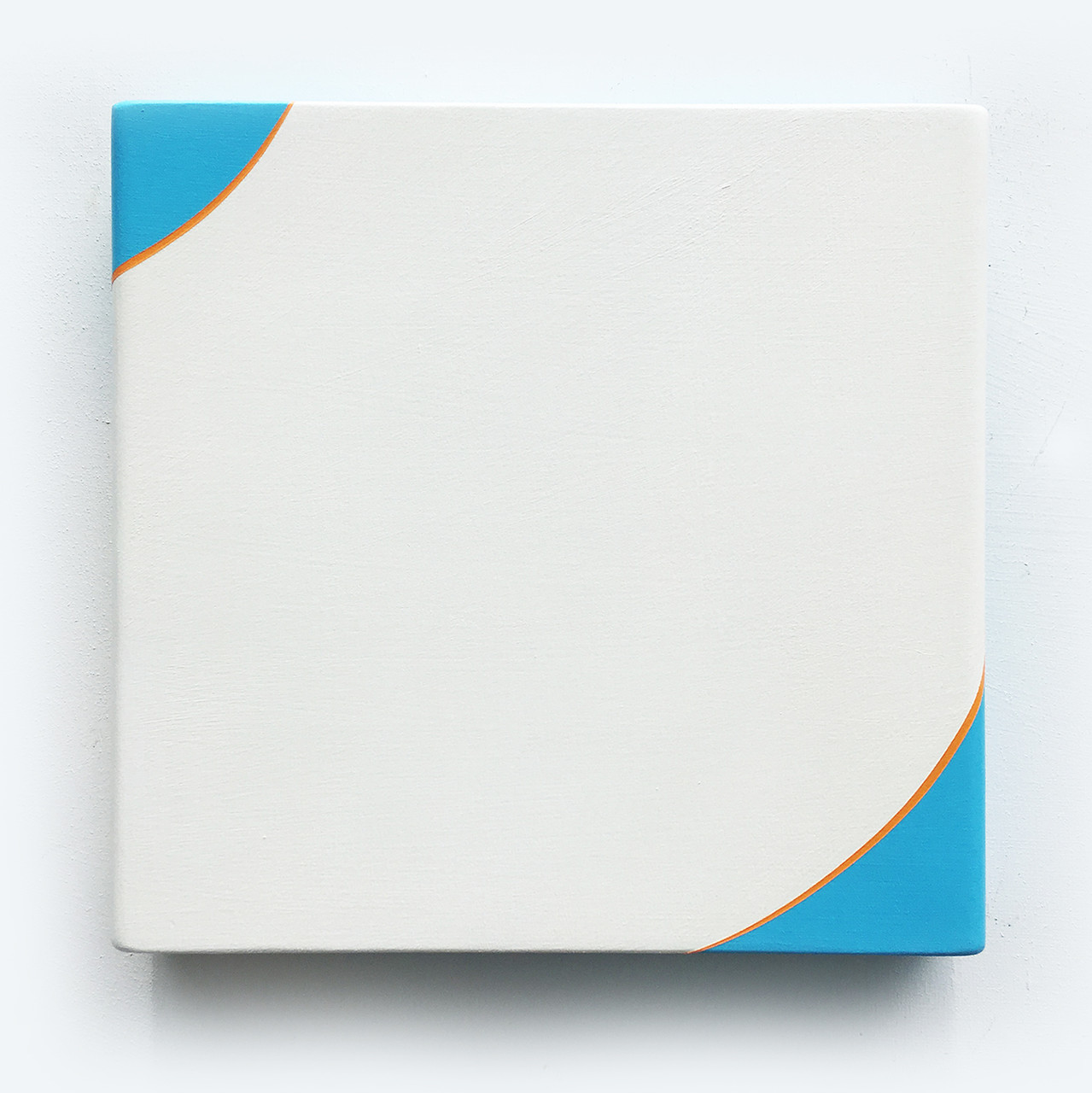 Kurt Herrmann, jazz suite, 2024, Acrylic on birch panel with rounded left and right edges, 11 x 11.5 x 2