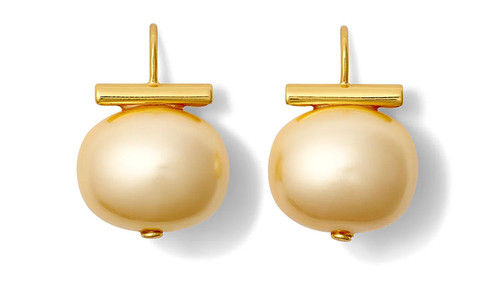 view Pebble Pearl Earrings in Butter