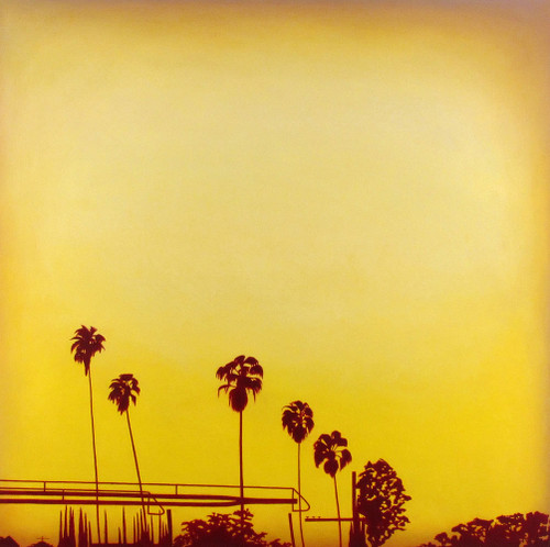 view #palmtrees and a #freeway #sunset #losangeles