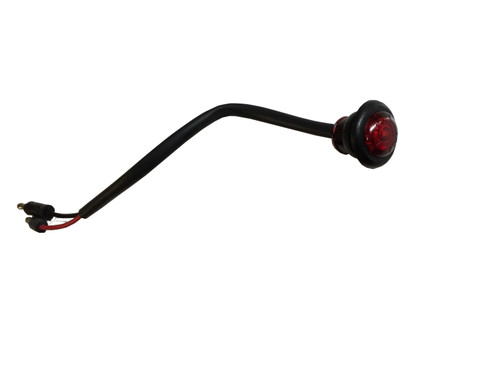Red Bullet Style Marker Light with Grommet and Pigtail