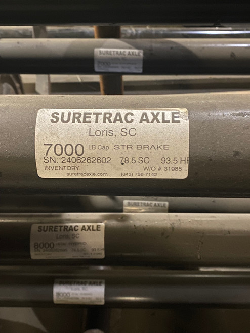 SureTrac 7K Axle (93.5" HF, Dexter Compatible, 8-Lug x 6.5")