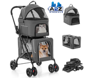 The Ultimate 3-in-1 Double Pet Stroller for Modern Pet Parents