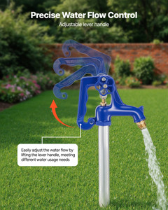 Frost Proof Yard Hydrant, 6.22FT Freeze-Proof Outdoor Faucet with 48" Bury Depth, 3/4" NPT Pipe Con E415-TYXFSLSGGDJ4STV34001V0