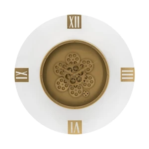 24" Circle Gold Acrylic Analog Wall Clock N270-485989