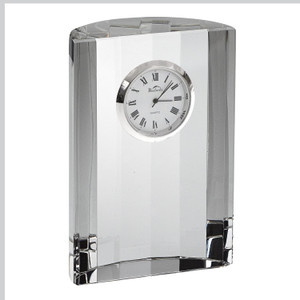 4 Hand Crafted Crystal Half Moon Clock N270-376168
