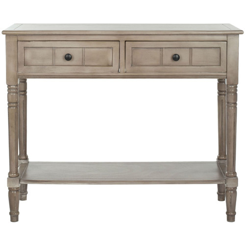 Console Accent Table Traditional Style Sofa Table in Distressed Cream Q280-DCT121993