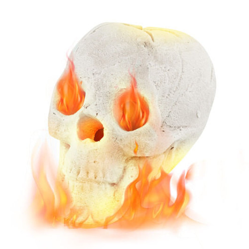Halloween Fire Pit Skull Halloween Decoration-Beige B593-NP10687