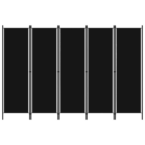 5-Panel Room Divider Black 98.4"x70.9" A949-320726
