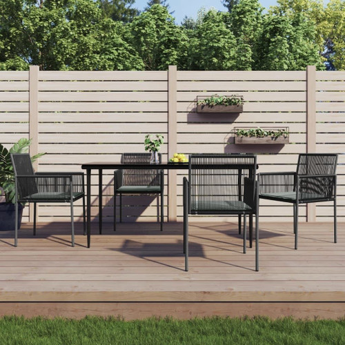 Garden Dining Set Black, Light Grey A949-3187069