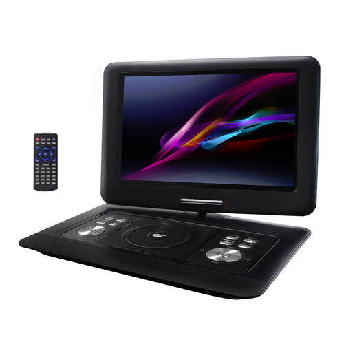 Trexonic 14.1 Inch Portable DVD Player with Swivel TFT-LCD Screen and USB,SD,AV Inputs D970-TRX-1580