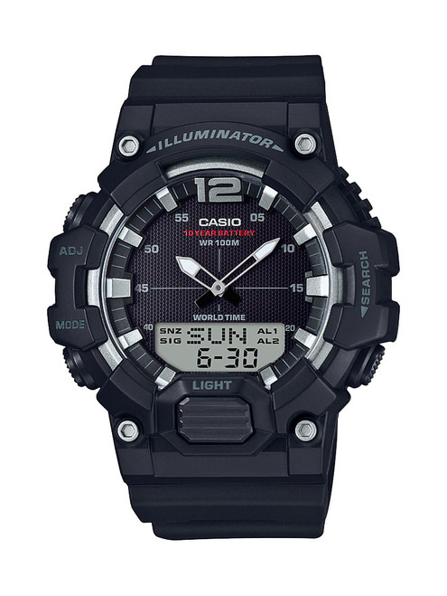 Casio Men's HDC700-1AV Analog Digital World Time Alarm Chronograph Telememo Watch G818-HDC700-1AV