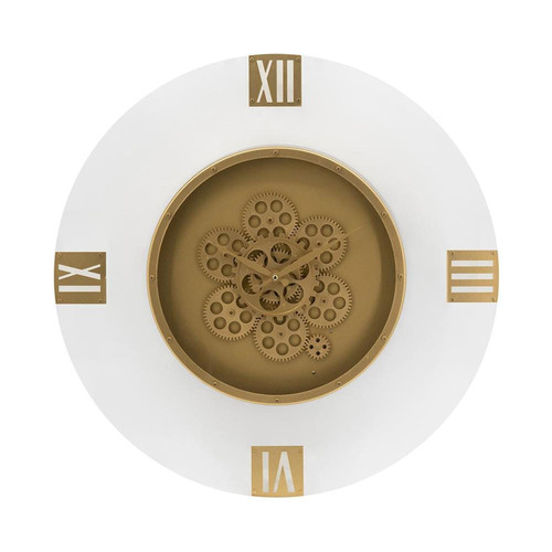 24" Circle Gold Acrylic Analog Wall Clock N270-485989