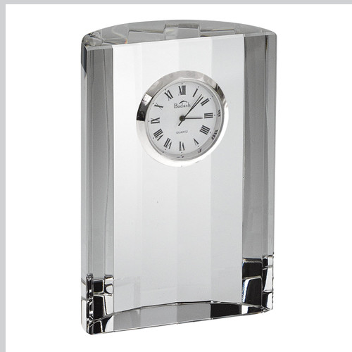 4 Hand Crafted Crystal Half Moon Clock N270-376168