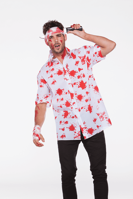 Halloween Wholesalers Zombie Men s Fancy Dress Costume Shirt N274-FC01101505