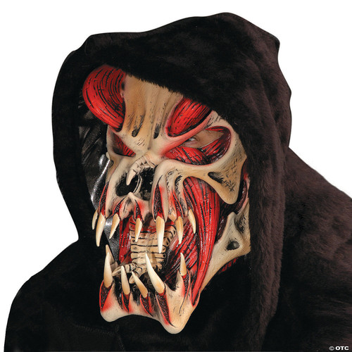 Red Predator Halloween Mask N274-MR015020BS