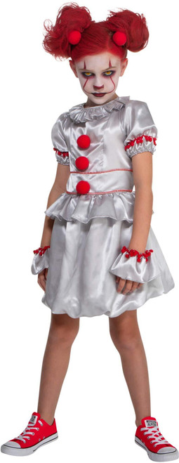 Studio Halloween Girls Evil Terror Clown Child Medium 8 10 Month N274-FC01314535