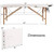 White Adjustable Portable Massage Folding Table Q280-WHCD0681
