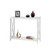 White Wood Console Sofa Table with Bottom Storage Shelf Q280-COWCT69725817