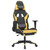 Gaming Chair Black and Gold Faux leather, metal, plywood, foam A949-345459