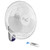Vie Air 16 Inch 3 Speed Plastic Wall Fan with Remote Control in White D970-VA-16W