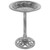 Outdoor Weather Resistant Polyresin Bird Bath in Rustic Aged Silver Finish Q280-PGBCSL40139258