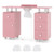 Manicure Table Nail Desk with Electric Dust Collector and 3 Dust Bags-Pink - Color: Pink D681-HB88759US-PI