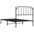 Bed Frame Black Powder-Coated Steel Twin Bed Frame Rectangular A949-373882