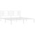 Bed Frame White Powder-Coated Steel Double Modern Bed Frame A949-376379