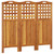 3-Panel Room Divider 47.8"x0.8"x45.3" Solid Wood Acacia A949-318546