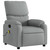 Massage Recliner Chair Light grey Fabric, Metal, Plywood, Foam A949-3206096