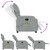 Massage Recliner Chair Light grey Fabric, Metal, Plywood, Foam A949-3206096