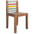 Dining Chair Set of 4 Multicolour Solid reclaimed wood Standard A949-326180
