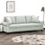 3-seater Sofa Light grey Velvet (100% polyester), metal, textilene A949-3200955