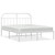 Bed Frame White Powder-coated steel Queen Bed Frame Rectangular A949-353686