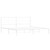 Bed Frame White Powder-coated steel Full Bed Frame Rectangular A949-376281