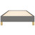 Bed Frame Dark Grey Polyester, Plywood, Engineered Wood Twin XL A949-346854