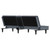 Sofa Bed Dark Grey Velvet, Plywood, Plastic, Foam Standard A949-351921