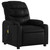 Massage Recliner Chair Black Faux leather, metal, plywood Single A949-3206847