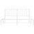 Bed Frame White Steel King Size 59 x 79 in Bed Frame A949-374488